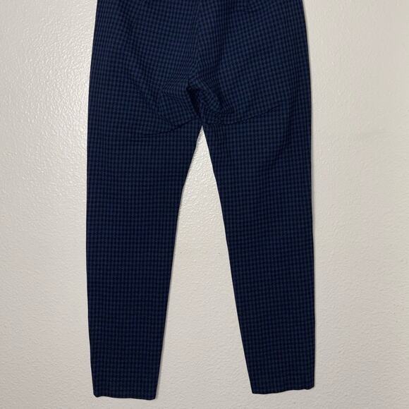 Banana Republic Devon Houndstooth Pants Woman's size 2 Navy Blue and Black - Picture 12 of 16
